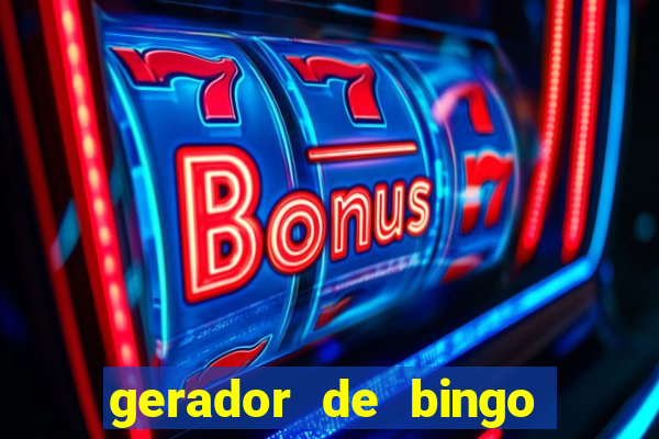 gerador de bingo de palavras