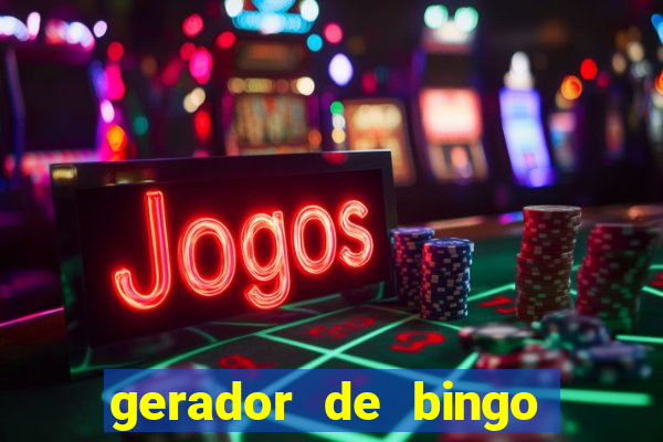 gerador de bingo cha de bebe
