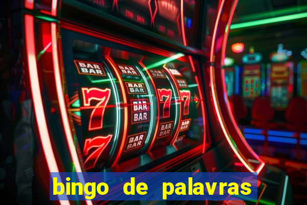 bingo de palavras 3 ano
