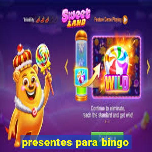 presentes para bingo