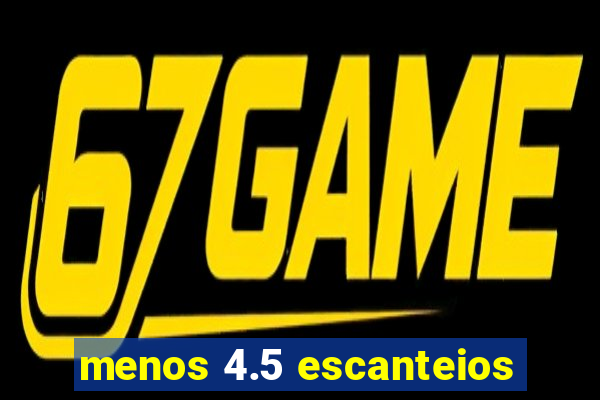 menos 4.5 escanteios