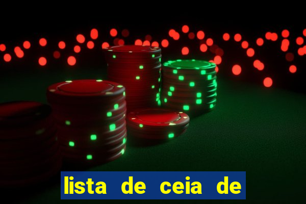 lista de ceia de natal para 20 pessoas