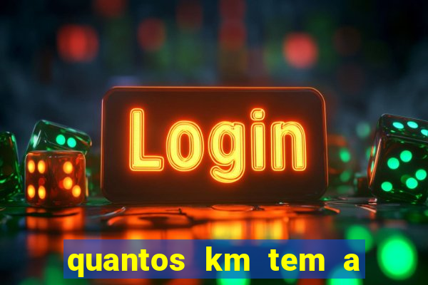 quantos km tem a serra de santos