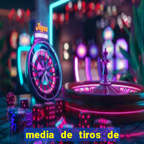 media de tiros de meta por jogo
