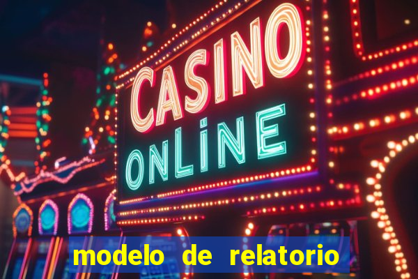 modelo de relatorio de estagio cruzeiro do sul