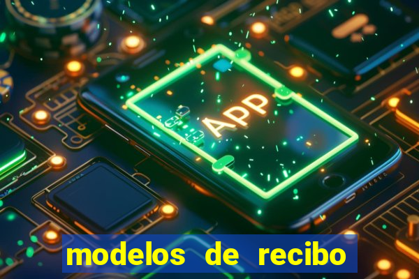 modelos de recibo de pagamento word