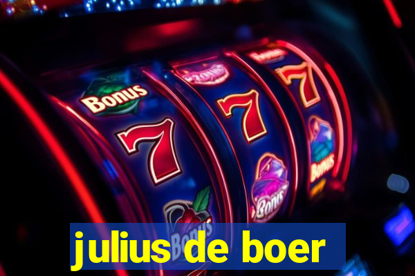 julius de boer