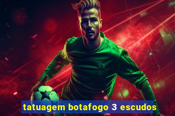 tatuagem botafogo 3 escudos