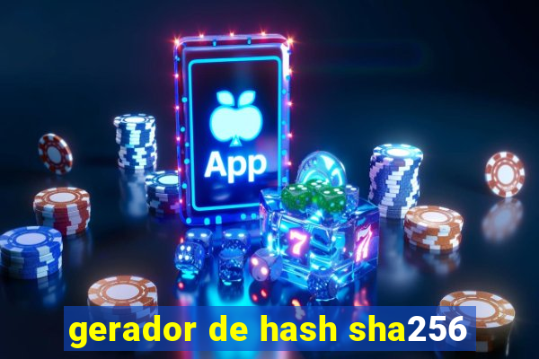 gerador de hash sha256