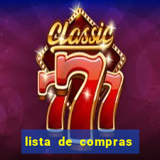 lista de compras para casa nova