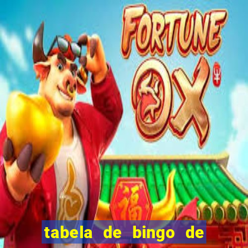 tabela de bingo de 1 a 100