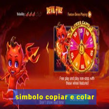 simbolo copiar e colar