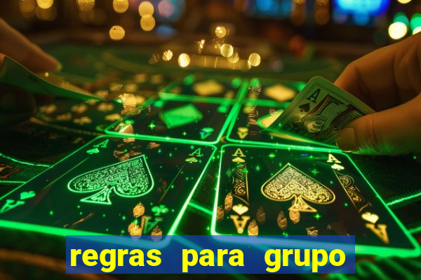 regras para grupo de futebol no whatsapp