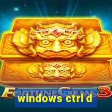 windows ctrl d