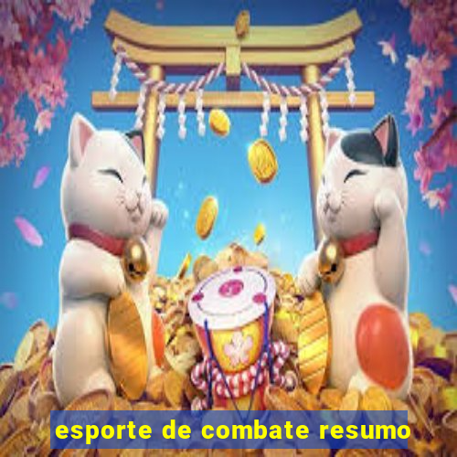 esporte de combate resumo