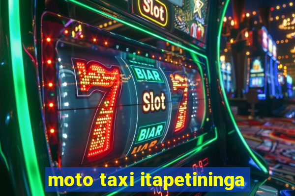 moto taxi itapetininga