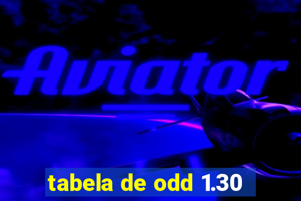 tabela de odd 1.30