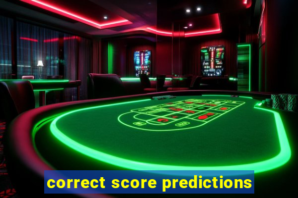 correct score predictions