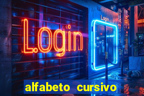 alfabeto cursivo para treinar caligrafia