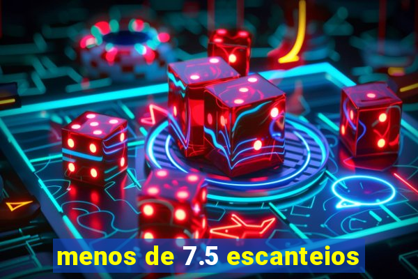 menos de 7.5 escanteios