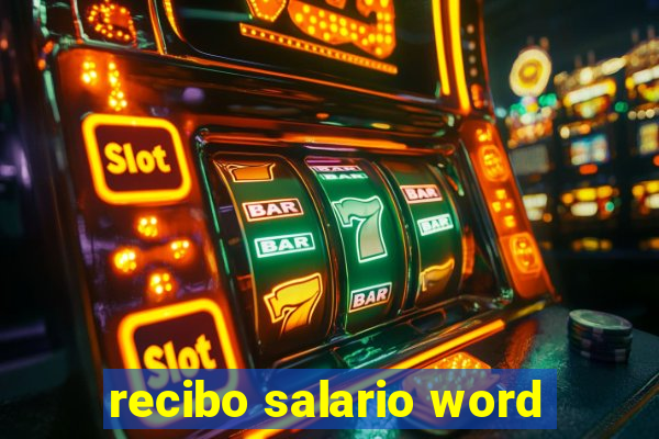 recibo salario word