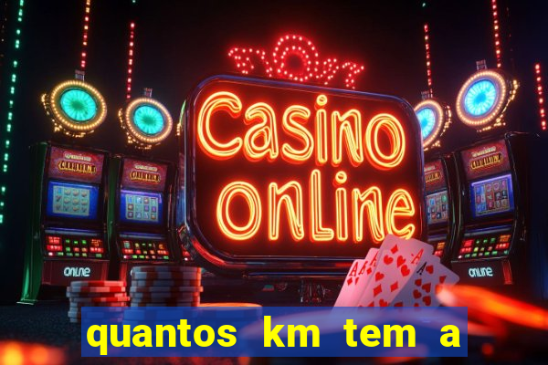 quantos km tem a serra de santos