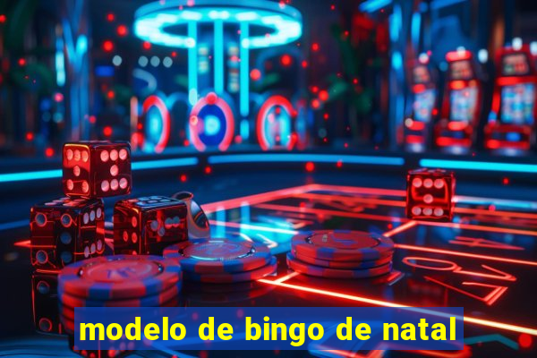 modelo de bingo de natal