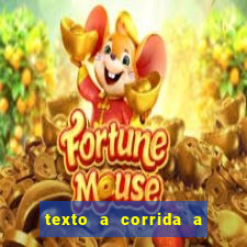 texto a corrida a lagarta lili