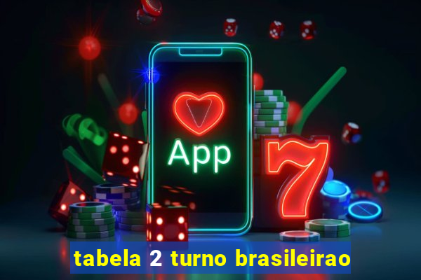 tabela 2 turno brasileirao