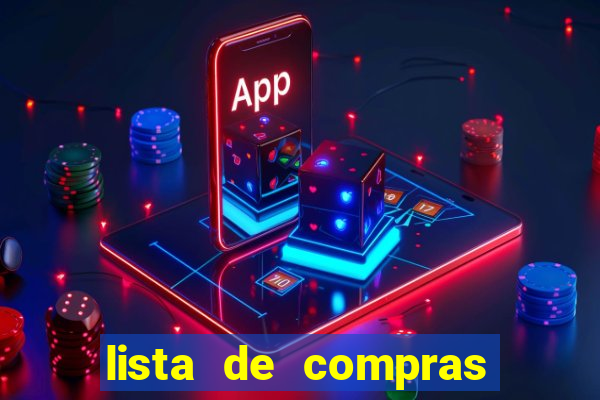 lista de compras para 2 pessoas