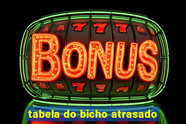 tabela do bicho atrasado