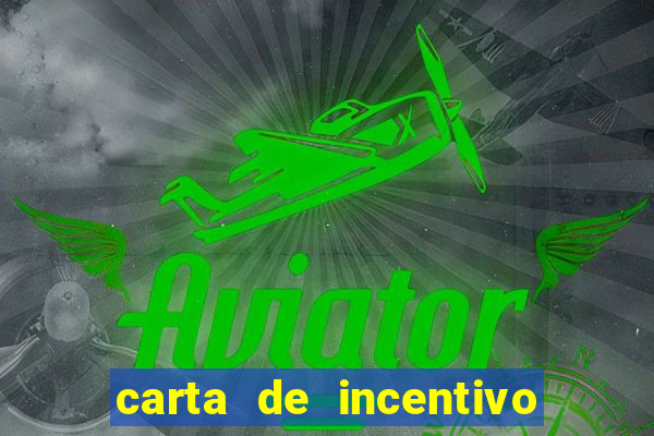 carta de incentivo para alunos
