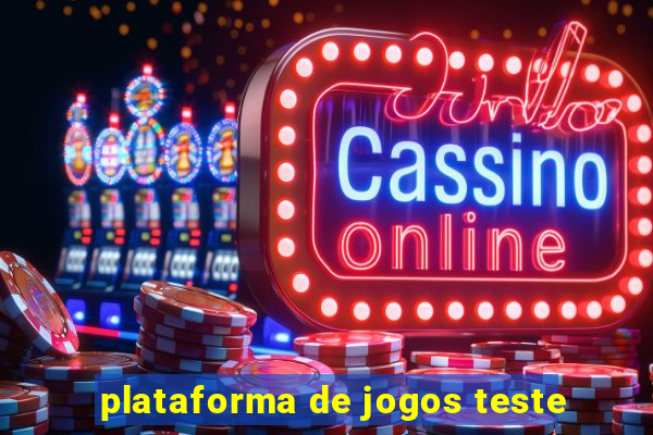 plataforma de jogos teste