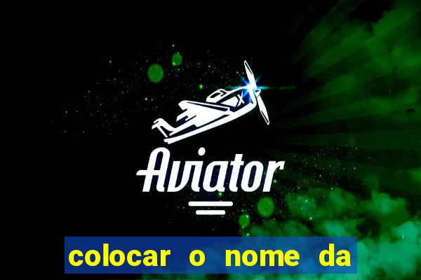 colocar o nome da pessoa no congelador