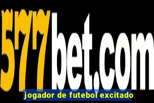 jogador de futebol excitado