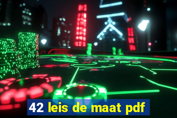 42 leis de maat pdf
