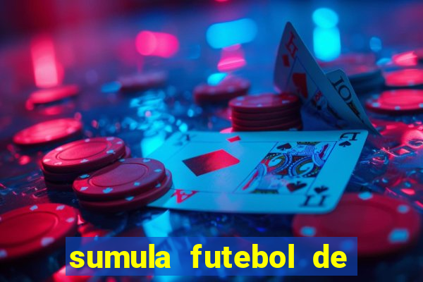 sumula futebol de campo word