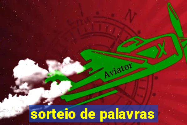 sorteio de palavras