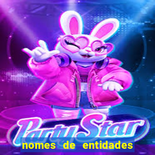 nomes de entidades do mal