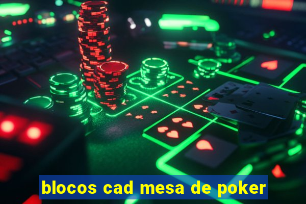 blocos cad mesa de poker