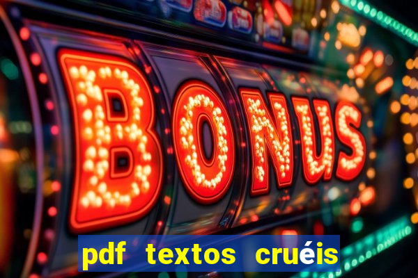 pdf textos cruéis demais para serem lidos rapidamente