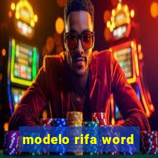 modelo rifa word