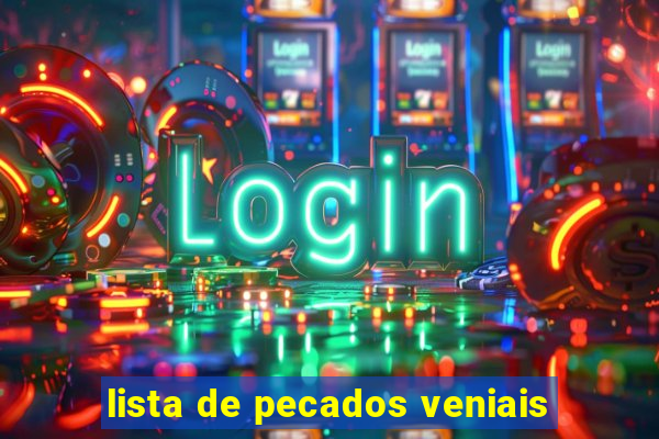lista de pecados veniais