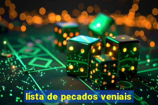 lista de pecados veniais
