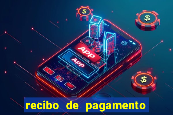 recibo de pagamento simples word