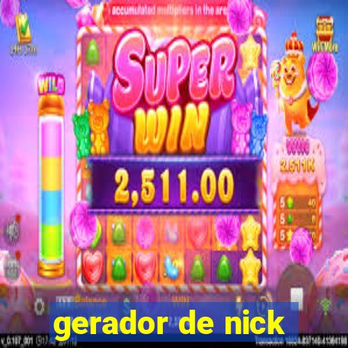 gerador de nick