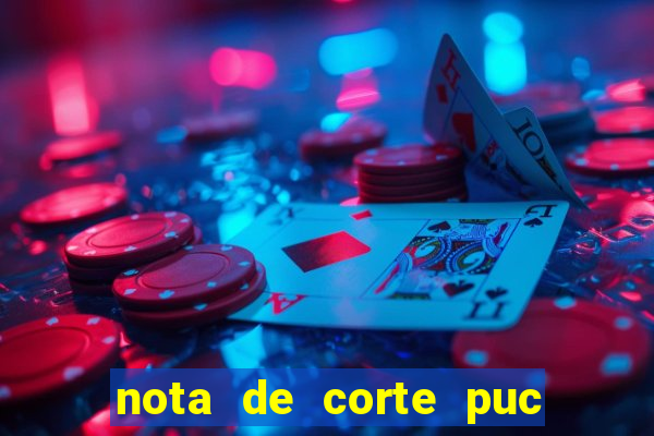 nota de corte puc minas 2024