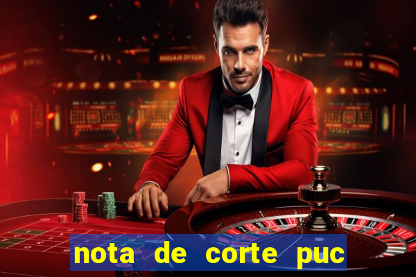 nota de corte puc minas 2024