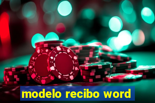 modelo recibo word