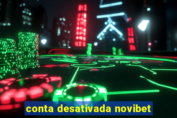 conta desativada novibet